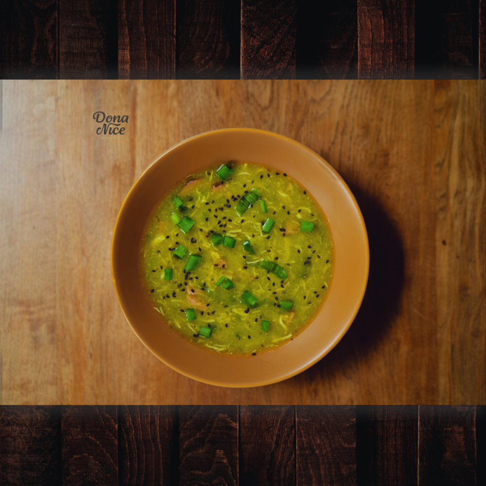 caldo verde com frango